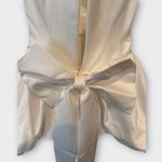 House Of CB Noele Bow Strapless Satin Mini Gown Size XS Photo 11