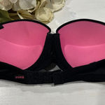 PINK - Victoria's Secret  Black Strapless Bra‎ - Padded Comfort 32B like new Photo 0