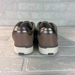 Kizik Miami Sneakers Womens 8 M Gray Metallic Leather Comfort Slip On Hands Free Photo 3