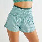 Free People  Movement The Way Home Short Turquoise High Waist Running Shorts Sz M Photo 1