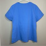 FIGS blue V neck front pockets short sleeve unisex scrub top size XL Photo 5