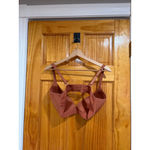 Aerie  Real Me Wireless Bra 38DD Rust Brown Everyday Lightly Lined Stars Photo 3
