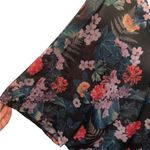 Torrid Sheer Cardigan Sz 1/2 Plus Size Colorful Floral Print Open Concept Midi Photo 3