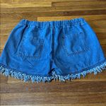 Women’s Denim Pull On Shorts, Sz Large Blue Photo 2