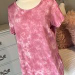 The Comfy Tie Dye Tee Short Sleeve Mauve Pink Shirt Womens Medium Photo 2