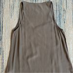 Brunello Cucinelli Taupe Silk Blend Tank Size Medium Layering Top Light Brown Photo 4