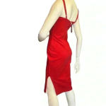 Lulus Paulina red bodycon mini dress adjustable spaghetti straps Photo 6