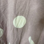 Tahari Sweater Crew Neck Pullover Pink Blush Polka Dot White L/S Women’s Medium Photo 1