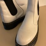 Dr. Martens  women white leather platform chelsea Quad boots size 11 Photo 12