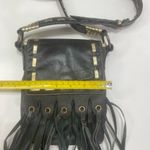 Steve Madden Leather Black Fringe Small Crossbody Bag Boho Western Goth Y2K Rock Photo 3
