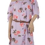 Rue 21 Floral Rose Off Shoulder Dress Large NWT Photo 0