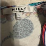 Milly  Floral Maxi Deep V Neck Sleeveless Dress Size Large Jersey Stretch Photo 3