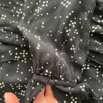 Privacy Please Revolve Wrap Black Polka Dot Ruffle Long Sleeve Mini Dress, size S Photo 11