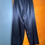 Halston Floral Satin Lounge Set Black Size M Photo 5