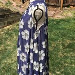 Sadie and Sage Blue White Floral Swing Dress or Top Photo 1