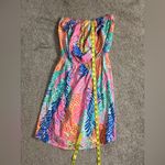 Lilly Pulitzer Windsor Strapless Tube Mini Dress in Cameo White Electric Small Photo 10