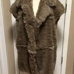 Mango oversized faux fur vest Photo 0