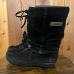 Steger Mukluks Boots Genuine Moosehide Leather Black Made in USA Womens 7 Photo 0