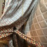 Maria Filo (True) Wrap Top Size Petite Key Hole Pattern Viscose Brazil Black Photo 8