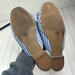 Betsey Johnson Blue Gingham Bow Slide Flats Size 10.5 Photo 5