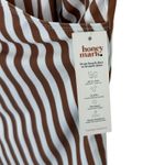 NWT Honey Mark Basil Wrap Top Cinnamon Stripe Size L Nursing Friendly Swim Tank Brown Size L Photo 5