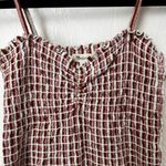 Madewell Jacquard smocked tank top in stripe▪️size XS Photo 2