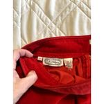 The Villager Vintage Velvet Skirt, size 4/6 *see measurements Red Photo 3