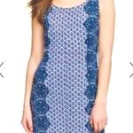 Tory Burch XS printed midi shift dress, geometric and floral, light weight Photo 0