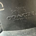 Coach Zena Black Leather Suede Shearling Buckle Ankle Boots Women Size 7B Photo 6