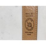 Vintage Mens Belt 36/90 Black Genuine Leather Ostrich Gold Box Frame Buckle Photo 12