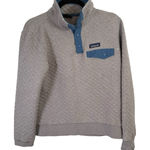 Patagonia  Organic Cotton Quilt Snap-T Pullover Beige Gorpcore FLAW Womens Medium Photo 0