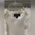 Cali Style U.S.A. Boho Cream Ivory White Fuzzy Faux Shearling Fur Vest Photo 1