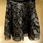 Anthropologie EVA FRANCO x Golden Black Lace A line Mini Skirt | 12 Photo 5