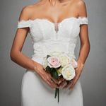 Boutique White Off The Shoulder Maxi Prom Dress  Photo 3