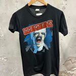 California vintage The Scorpions Vintage 1982 Black Graphic T-Shirt Laid Back Records Small S 80s Photo 0