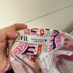 ZARA Women’s Extra Small Paisley Patterned Linen Blend Wide Leg Pants Boho Photo 4