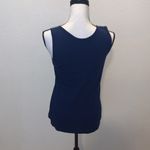 st. john's bay St. John’s Bay blue stretchy casual essential tank top Photo 3