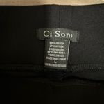 Ci Sono Black pants with Gold Zipper Details Photo 5