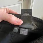 J Brand  Leather Cropped Pants Size 25 Color Black Photo 6