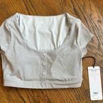 Alo Yoga Blissful Henley Bra Top Photo 2