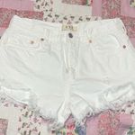 Free People  White Denim Shorts Photo 0