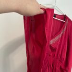 Torrid OLD TAG Plus Size Raspberry Red Beaded Sequin Satin Kimono Sleeve Blouse Photo 5