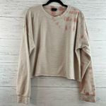 Blank Paige Pink Tie Dye Cropped Sweatshirt Size M Photo 0
