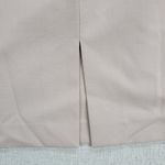 Larry Levine Larry Levine Womens Skirt Size 8 Cream Taupe Back Slit Side Zip Knee Length NEW Photo 4