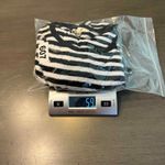 Madewell  Womens XL Striped Tie Side T Shirt Top Black White Short‎ Sleeve Photo 9