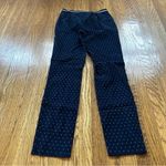 ZARA , navy blue and white polka dot straight leg/slim pants Photo 7
