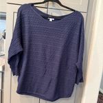 Market & Spruce Navy Cable Knit Dolman Sweater XL Photo 1