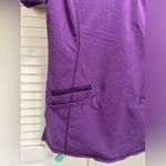 Scrubstar  Performance Eggplant Short Sleeve V Neck Medical Scrub Top Size‎ XS Photo 3