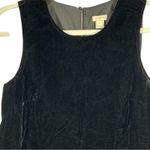 J.Crew Black Velvet Sleeveless Peplum Top Size 2 Y2K Grunge Academia Style Photo 3
