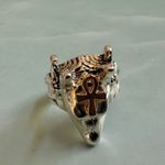 Egyptian Anubis Ring w/ Gold Photo 4
